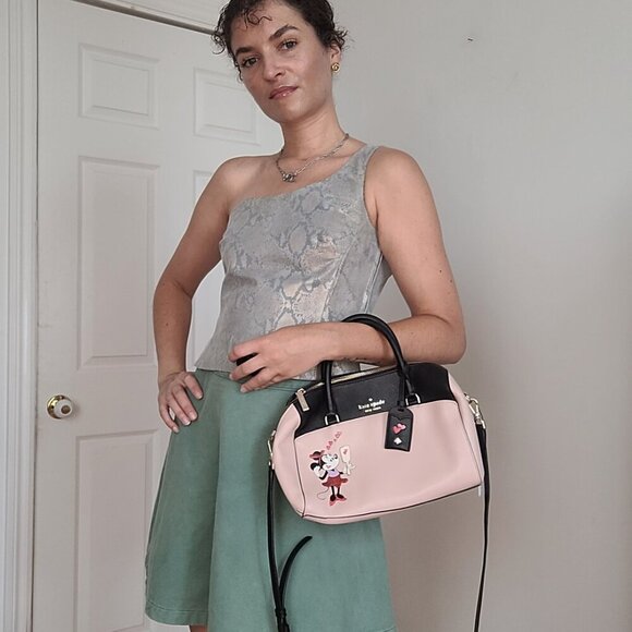 Kate Spade Black and Pink Minnie Mouse Satchel - Picture 7 of 8